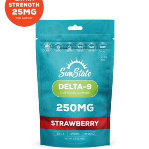 Sunstate 25MG THC Gummies Strawberry - Hybrid